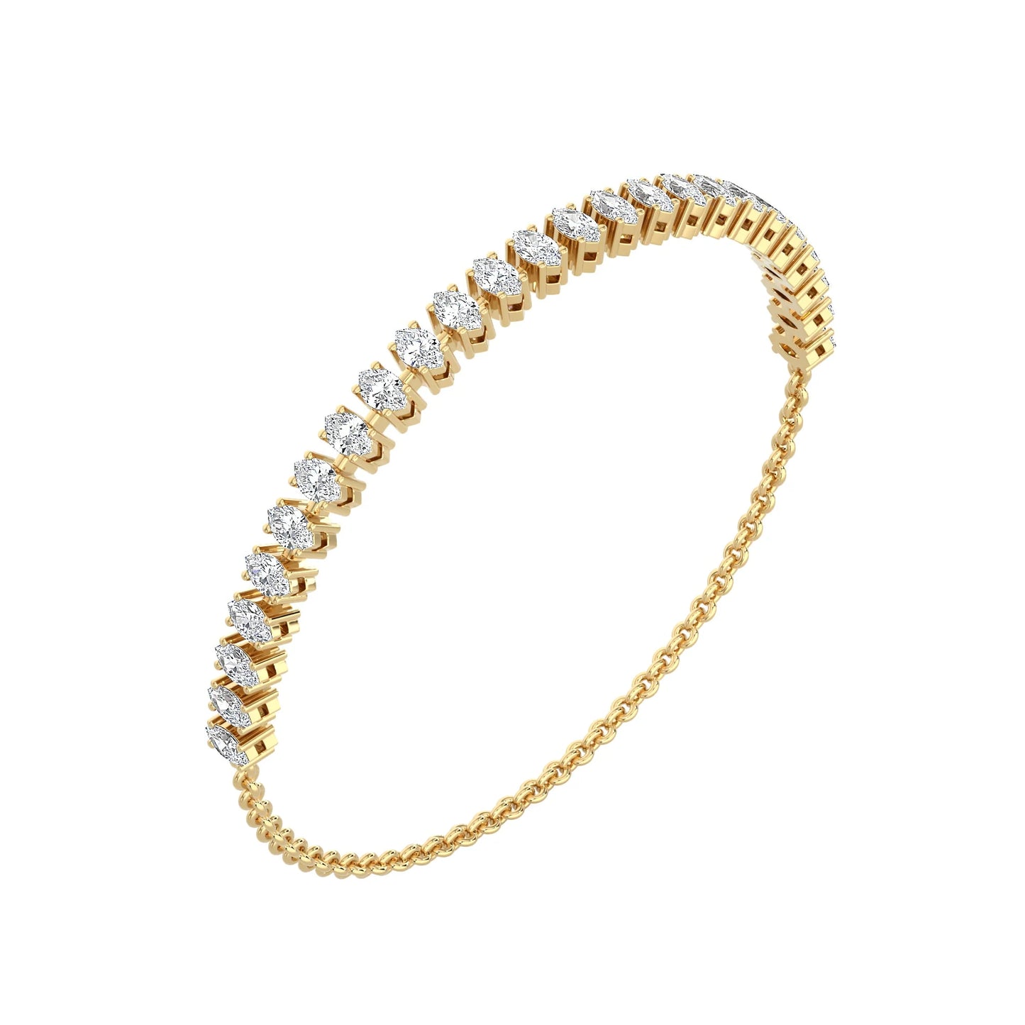 Marquise Half Tennis Bracelet