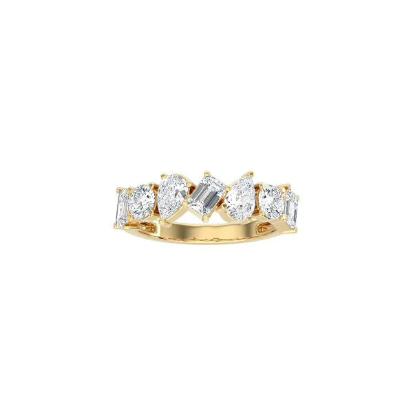 Fancy Shape Half Ring