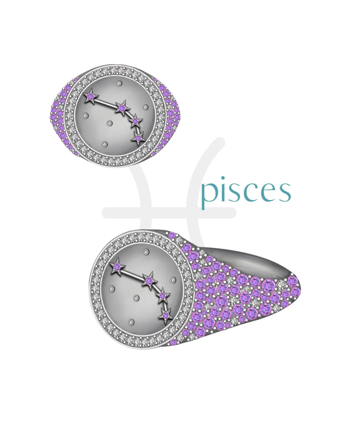 Pisces Zodiac Ring